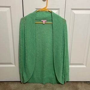 Lilly Pulitzer Amalie Green Womens Cardigan medium
